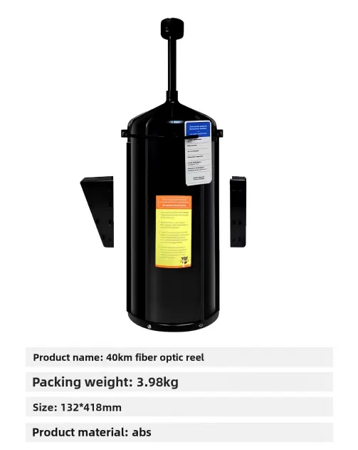 Drones equipados con carretes de fibra óptica para alcances de 3km, 5km, 10km, 15km, 20km, 30km, 40km.