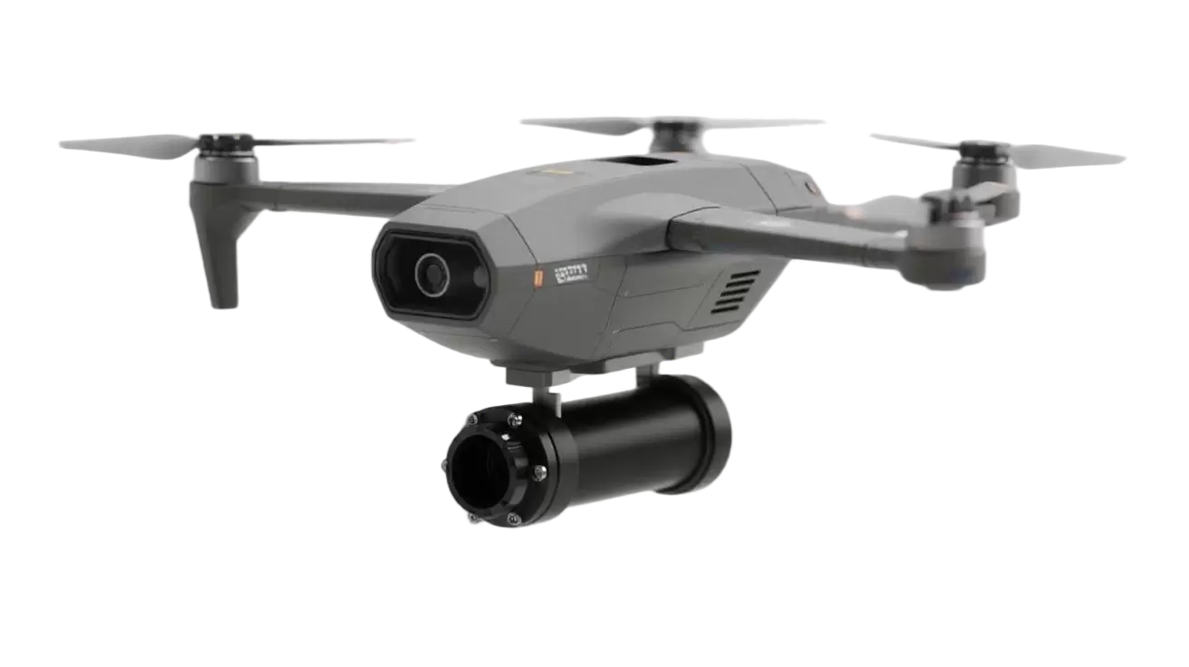 Bobina de fibra &oacute;ptica para UAV