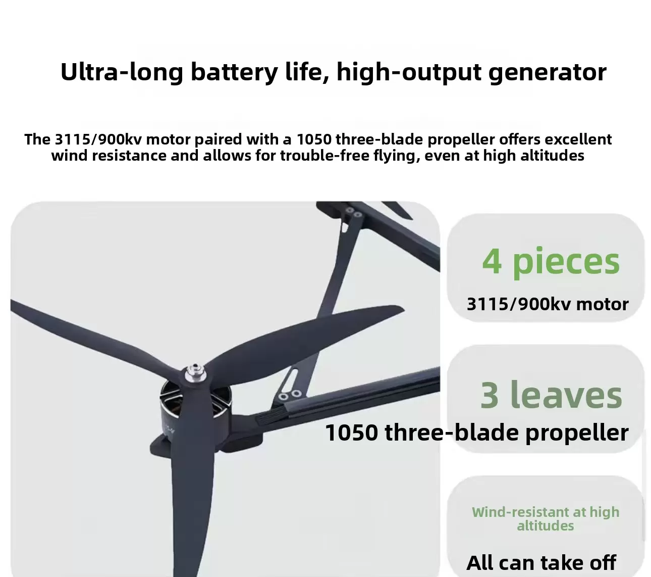 Dron FPV de 10 pulgadas con guía IA y transmisión de fibra óptica