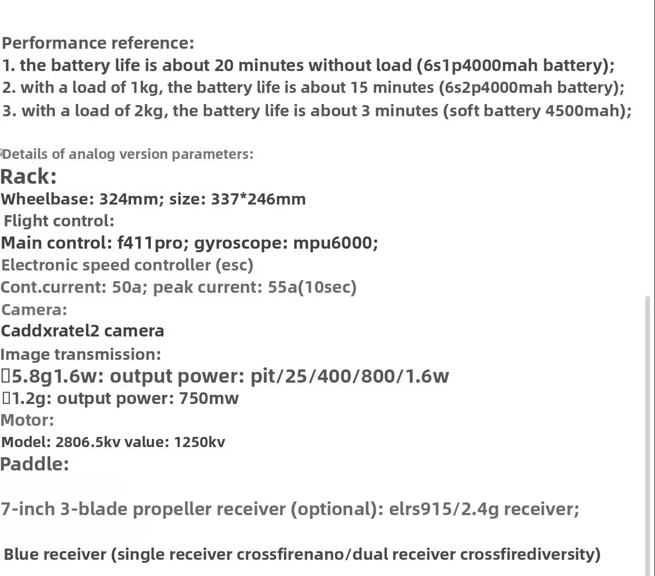 Dron FPV de 7 pulgadas con guía IA y transmisión de fibra óptica