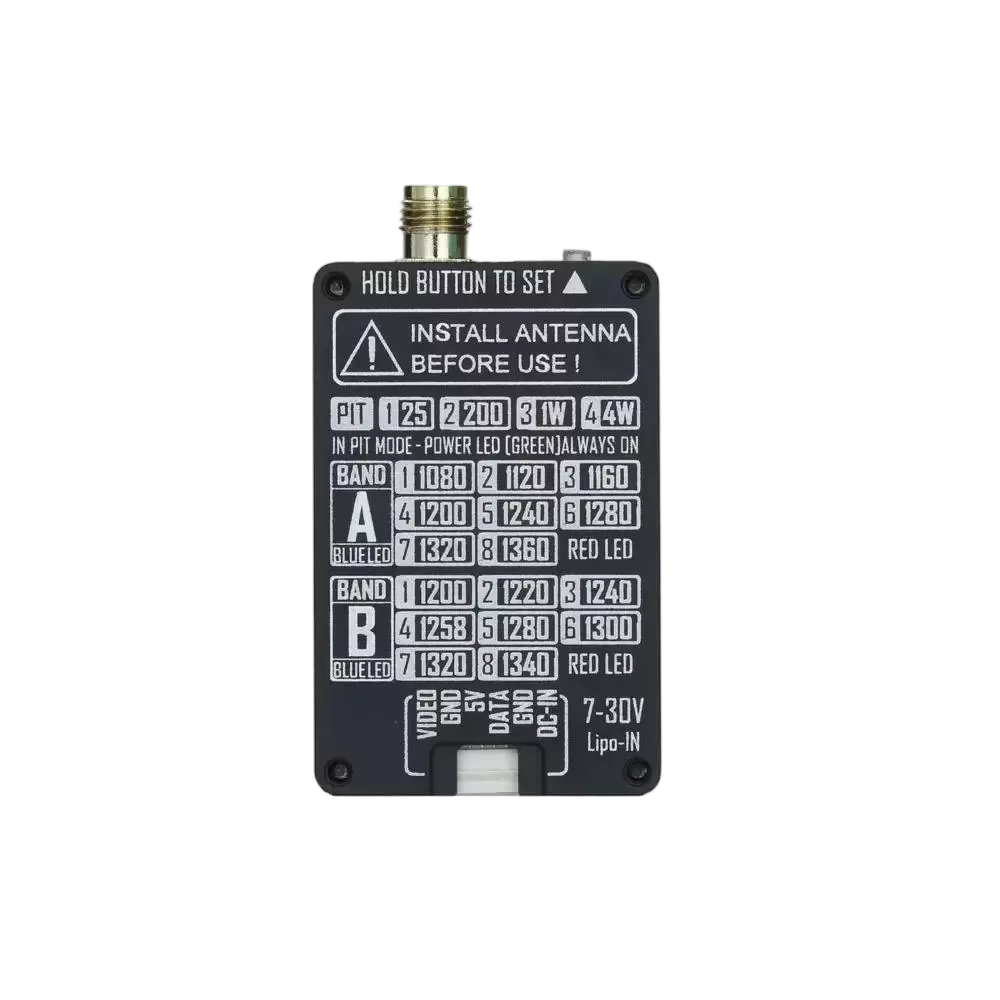 Transmisor de v&iacute;deo FPV de 1,3 GHz y 4 W